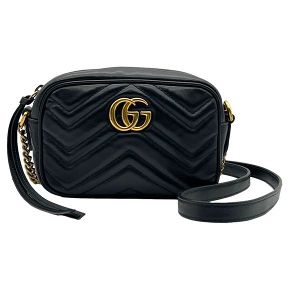 Gucci Handbags - Gucci Black mini GG camera Bag